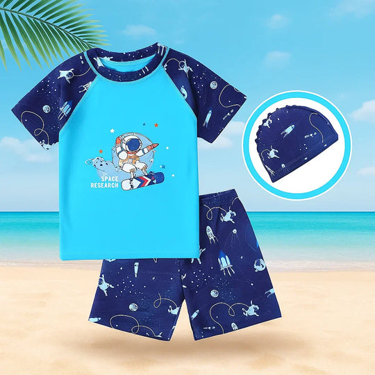 Quick-drying kids swim set for active water play