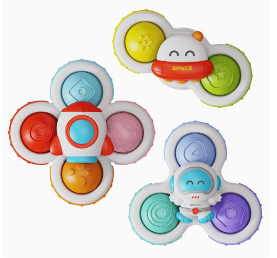 TwirlNest Baby Spinner Suction Toy Set — Calm Sensory Play