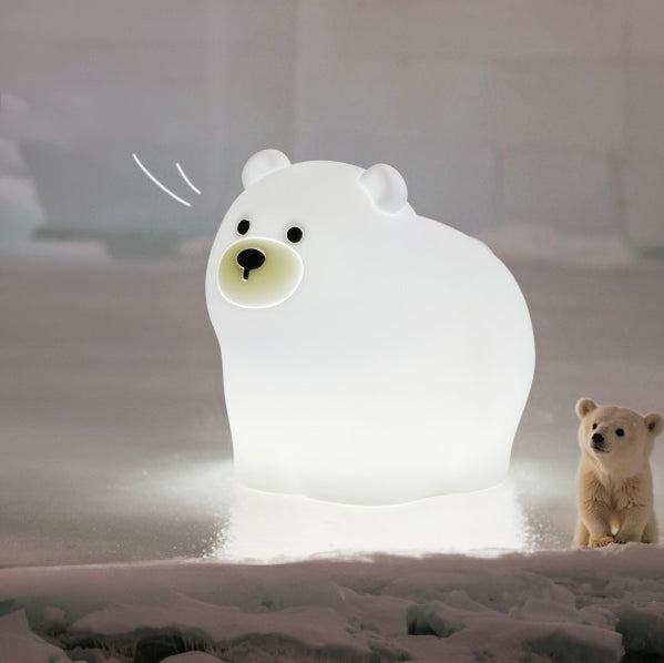 CuddleBear Silicone Baby Night Light — Calming Bedtime Comfort