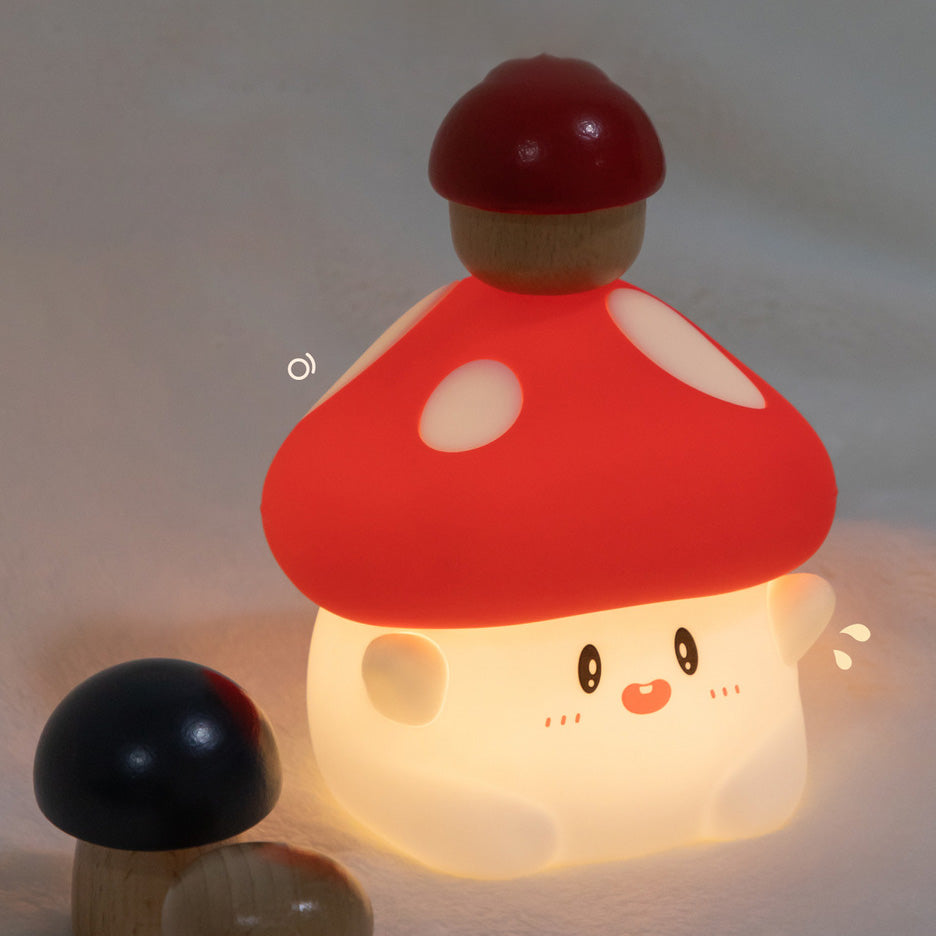 GlowNest Mushroom Baby Night Light — Clean Calming Glow