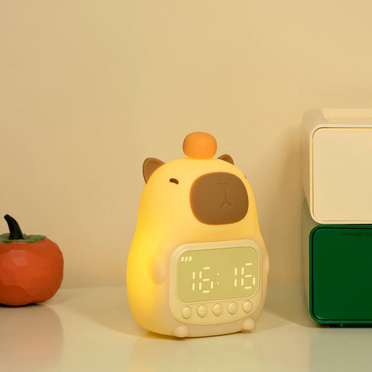 CapyTime Glow Buddy Baby Night Light Alarm Clock — Modern Quality