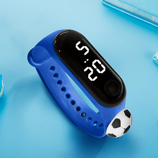 GoalFlash LED football kids watch blue