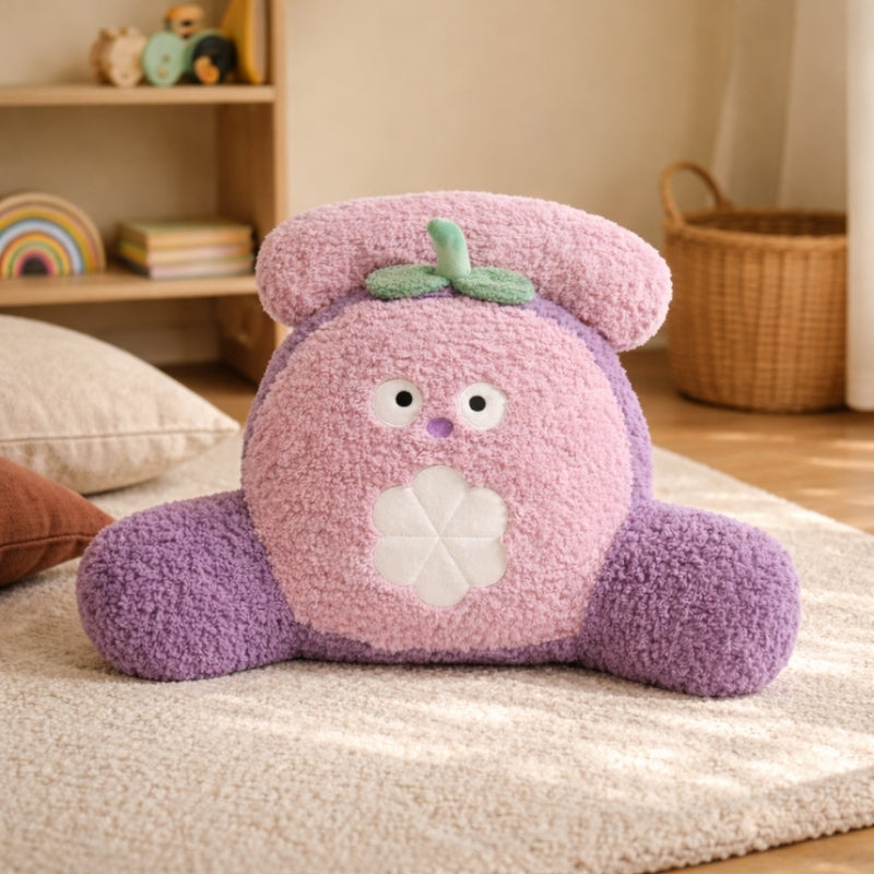 Fruit Buddy Kids Backrest Cushion — Clean Modern Support for Toddlers