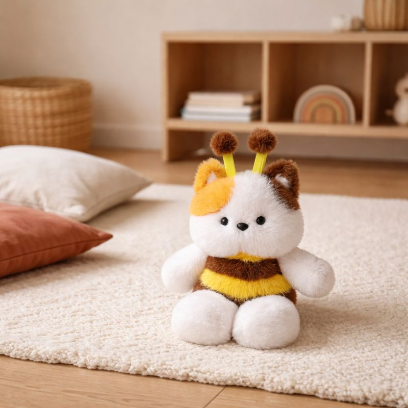 CuddleBee Kitty Plush Toy — Clean Quality for Kids