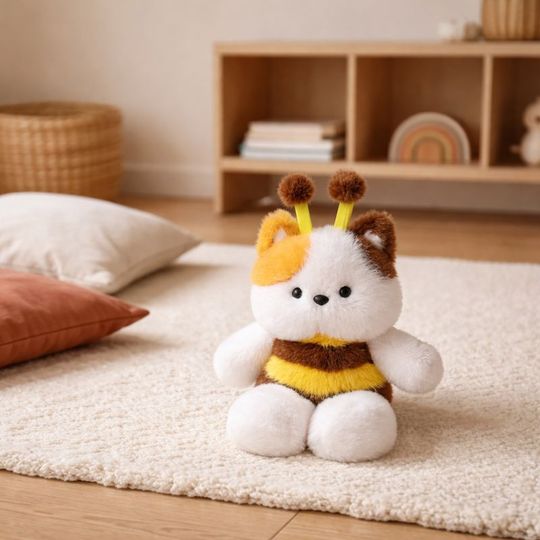 CuddleBee Kitty Plush Toy — Clean Quality for Kids