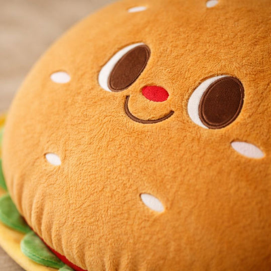 Happy Burger Plush Toy Kids Soft Toy — Modern Quality Friend