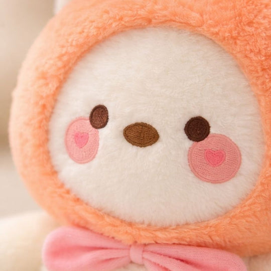 CozyNest Persimmon Bear Plush Toy – Baby Plush Quality Companion