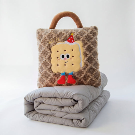 SnuggleNest Plush Pillow Blanket Toy — Clean Modern Quality