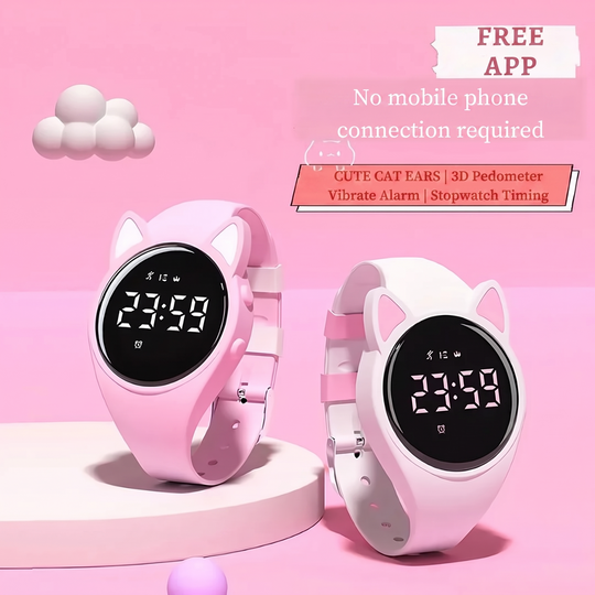 Sport watch with step counter for active kids