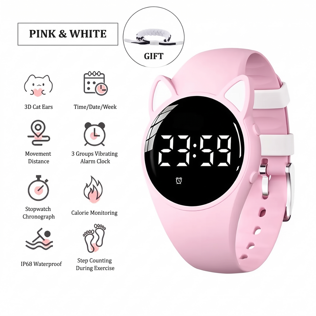 Splash-resistant smartwatch for school and sports
