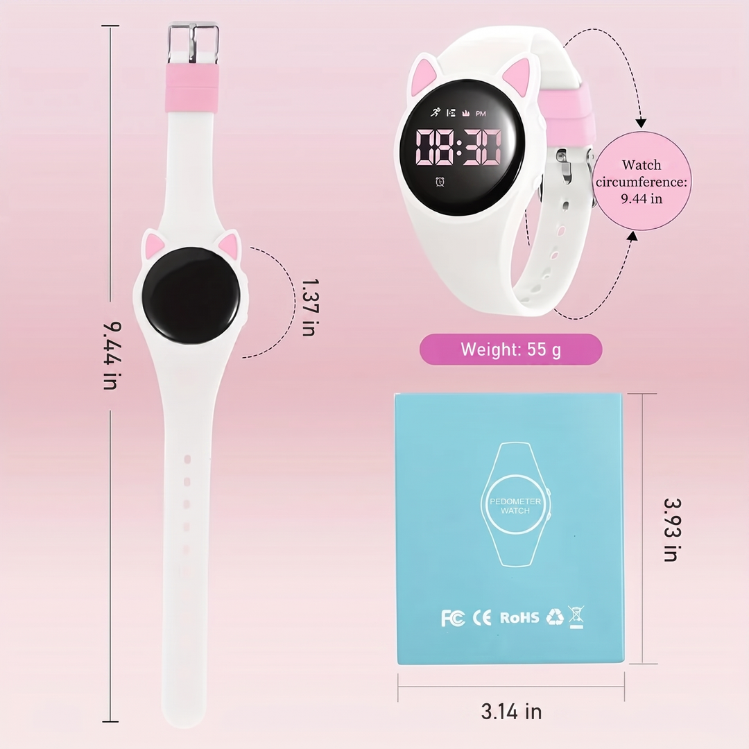 Rechargeable unisex fitness tracker for active students