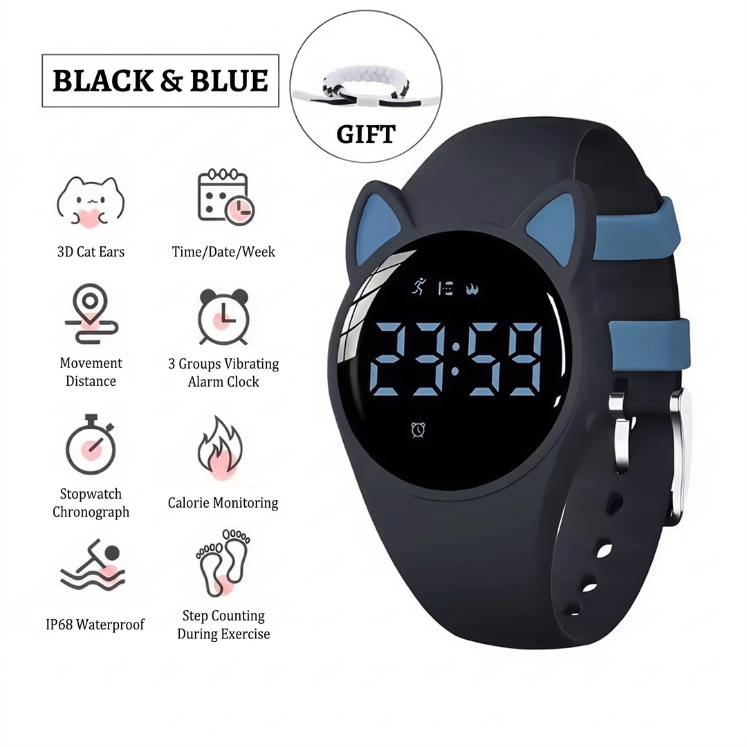 Digital smartwatch motivates kids to stay active