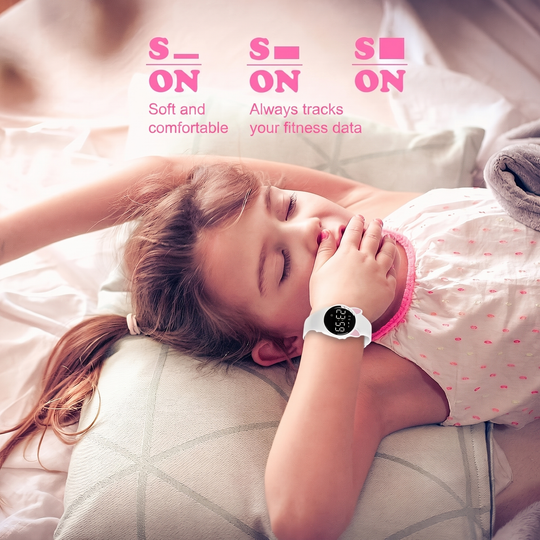 IP68 sweat-resistant fitness tracker for kids