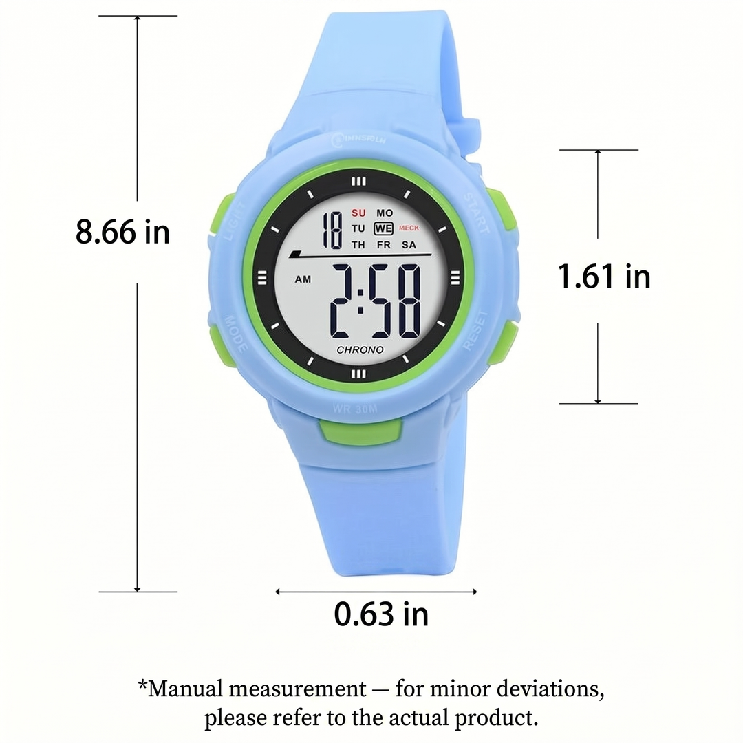 LumaDive glowing digital kids watch built for energetic kids