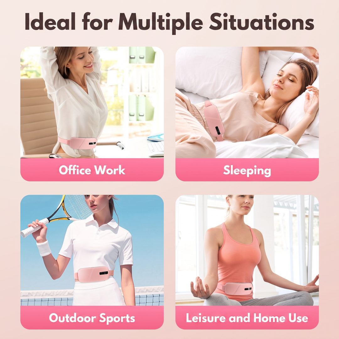 Heated massage cushion delivering deep gentle relaxation