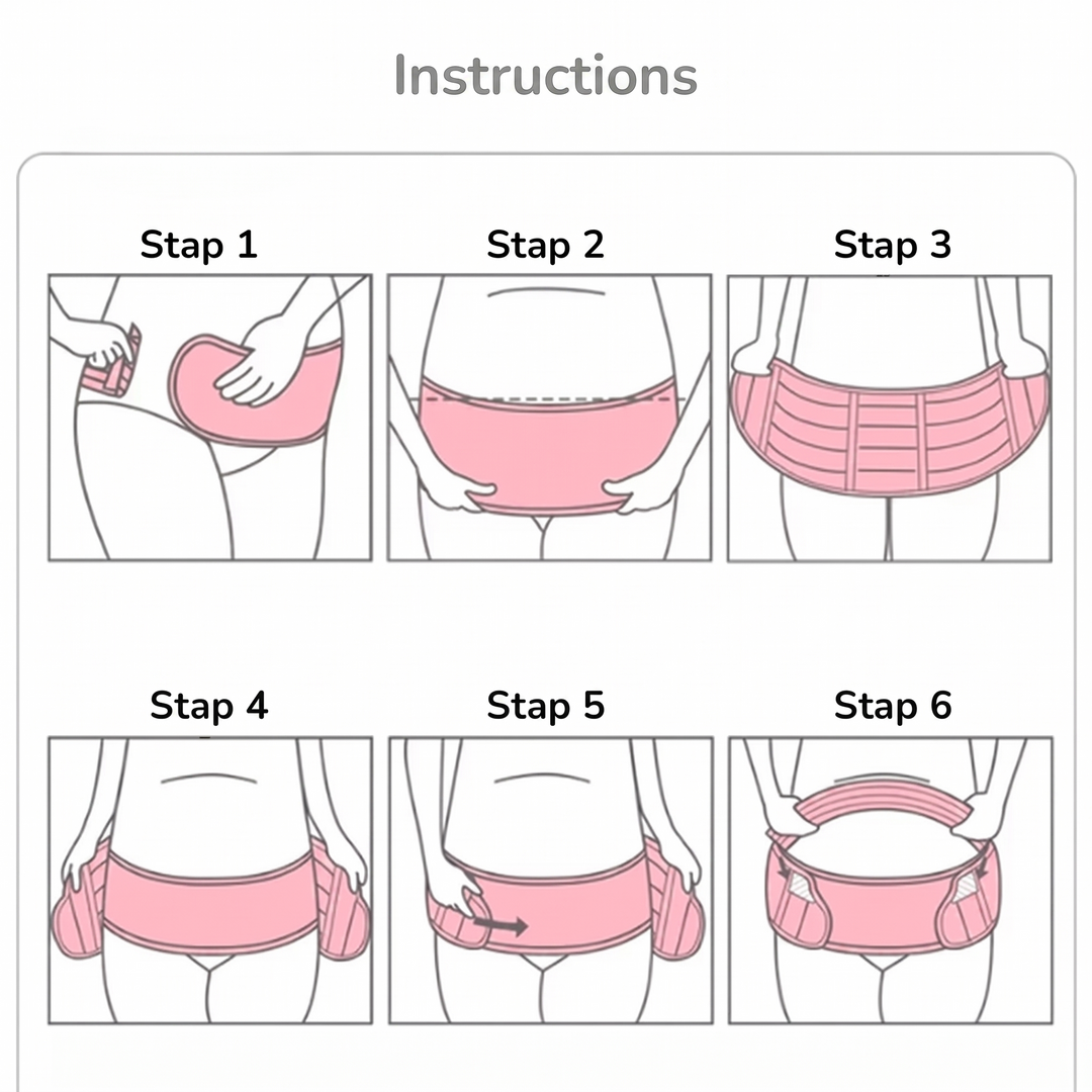 Breathable maternity support belt for all-day wear
