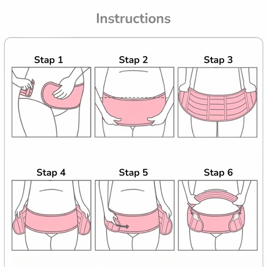 Breathable maternity support belt for all-day wear