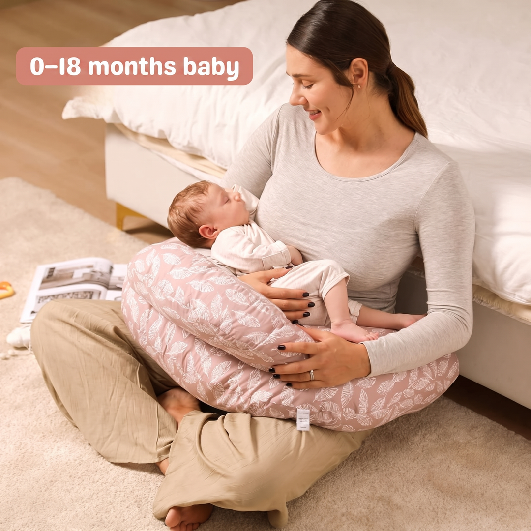 Ergonomic nursing pillow reducing back hunching