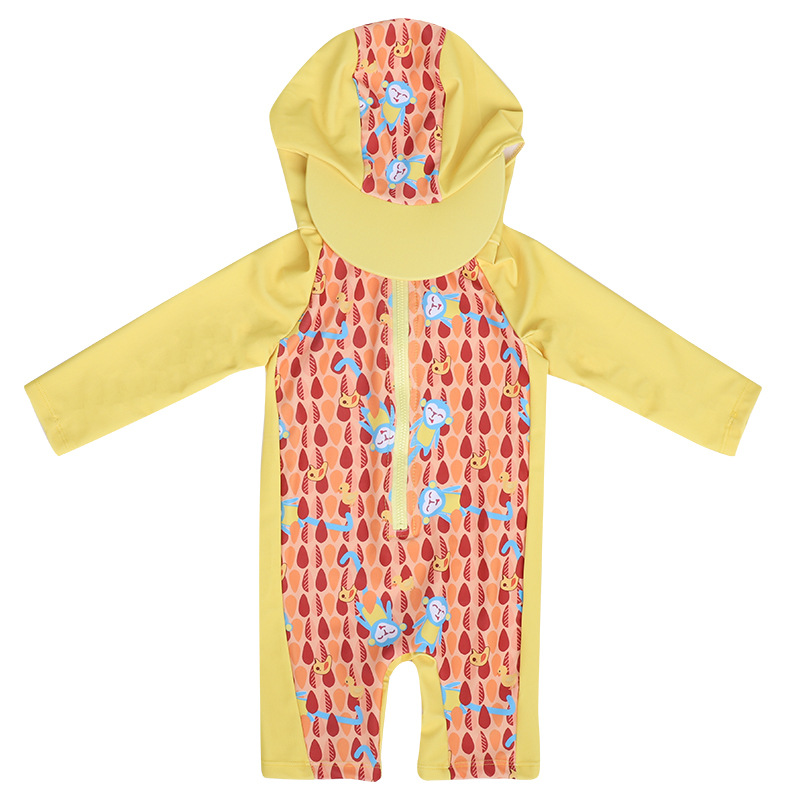 DinoTide kids swimwear swim set yellow