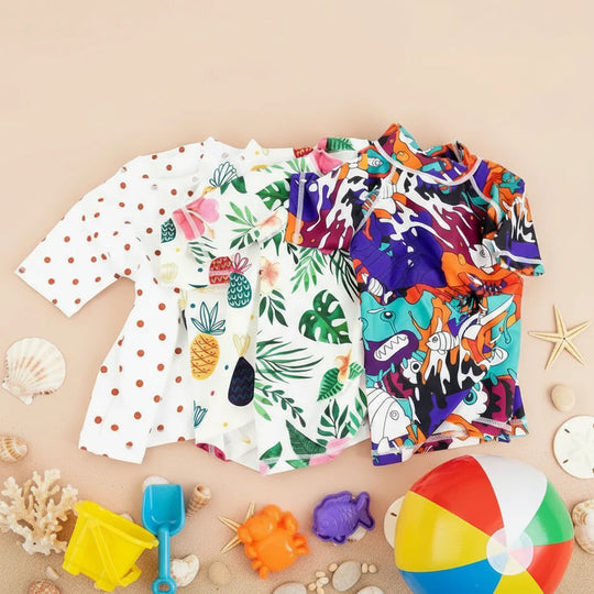 Quick-drying kids swim shirt for beach and pool