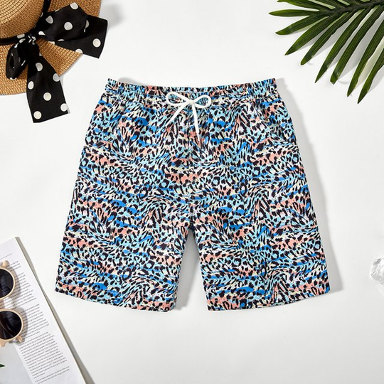 CoveDrift boys swim shorts leopard