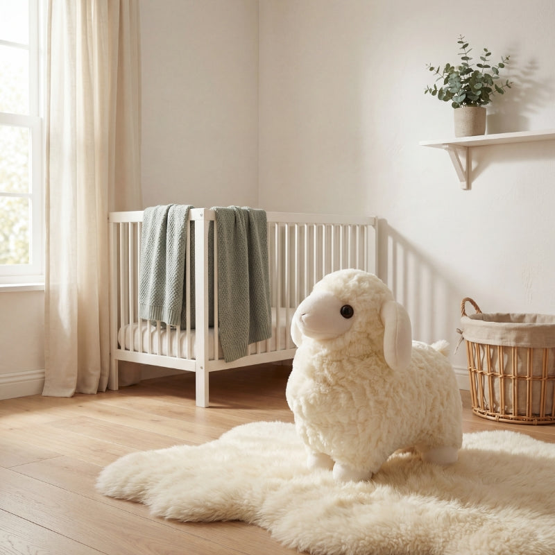LumiLamb Quality Sheep Plush Toy — Clean Modern Cuddles