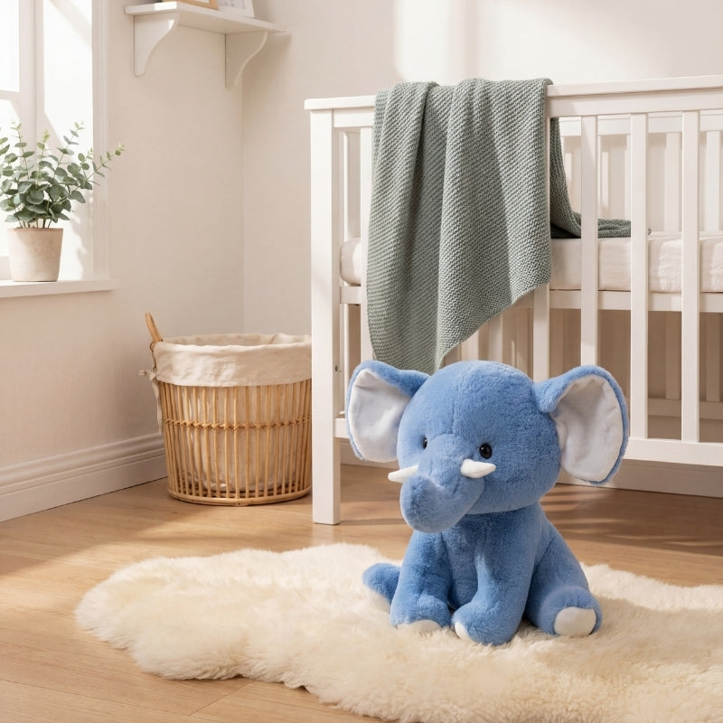 Calming Karina Elephant Plush Toy — Clean Quantity for Baby
