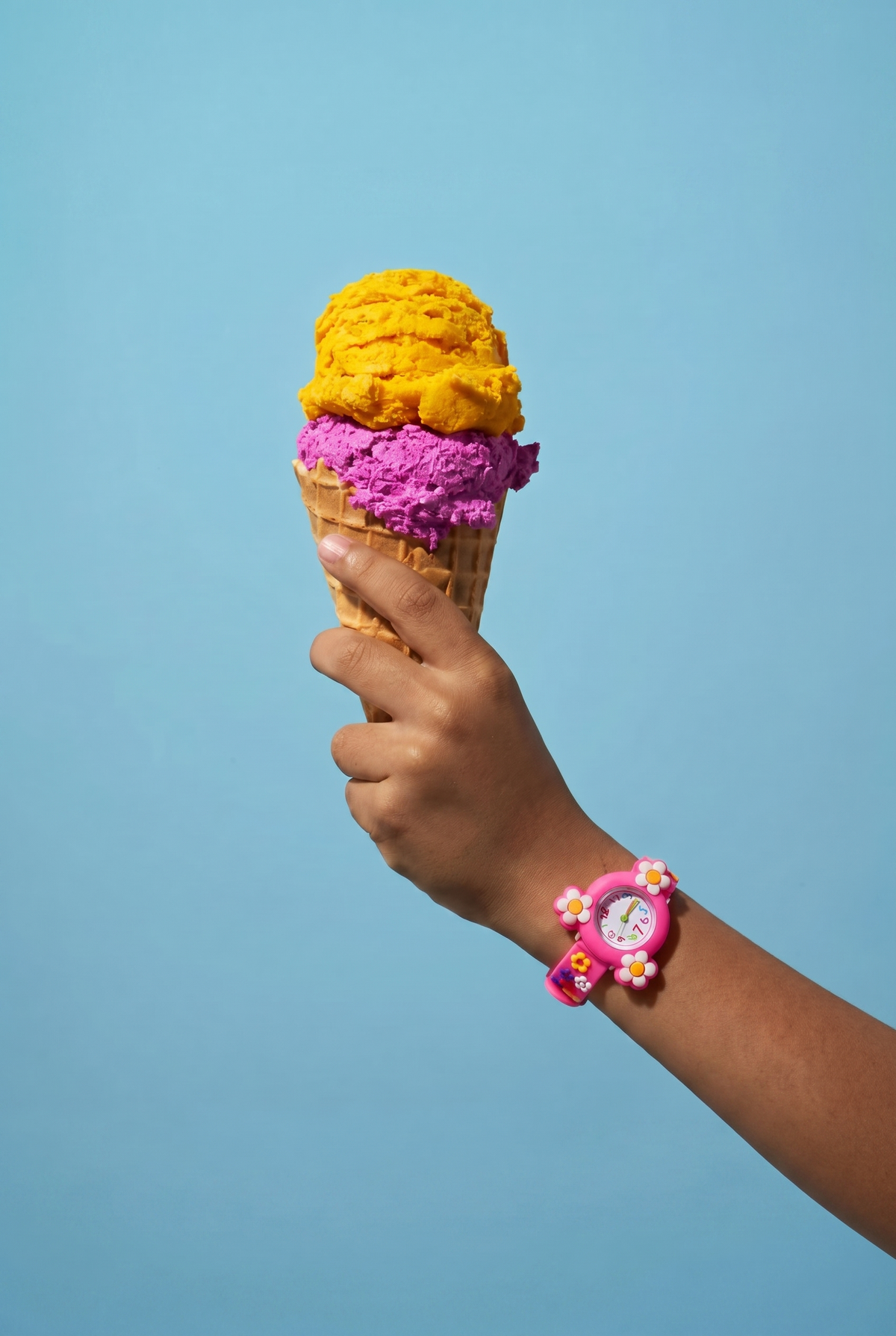 Kids Watches collection banner mobile - flower watch with ice cream