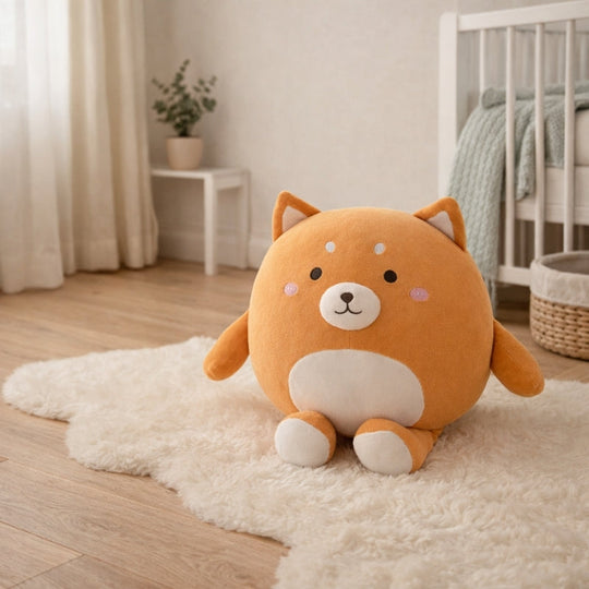 Kivi Modern Round Shiba Buddy Kids Plush Toy — Calming Quality