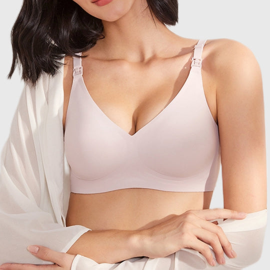 Maternity nursing bra with adjustable straps