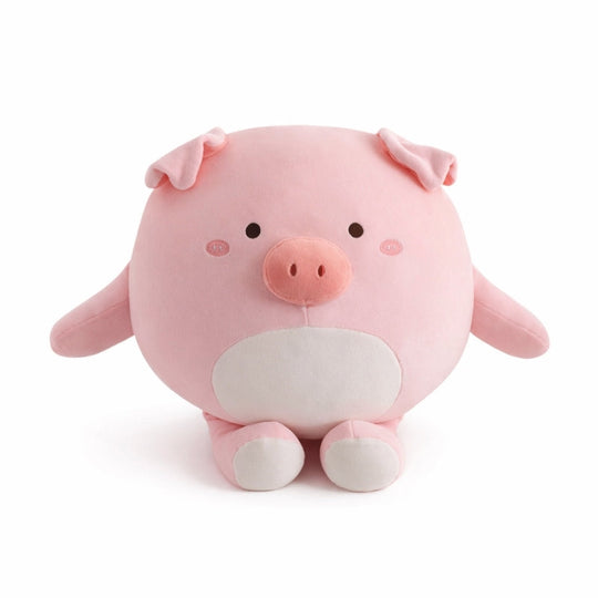SnuggleNest Round Piglet Plush Toy — Modern Quality for Kids