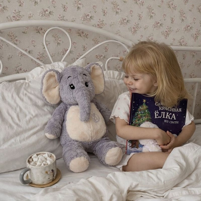 MellowTrunk Baby Elephant Plush Toy — Clean Calming Quality for Kids