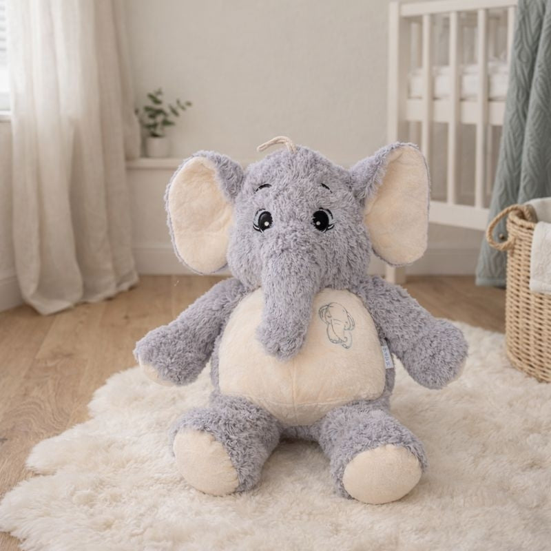 MellowTrunk Baby Elephant Plush Toy — Clean Calming Quality for Kids
