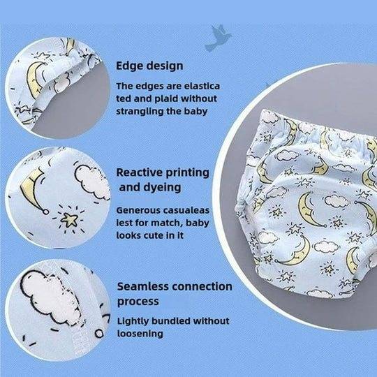 TinySteps Cotton Training Pants Toddler Underwear — Leakproof Quality