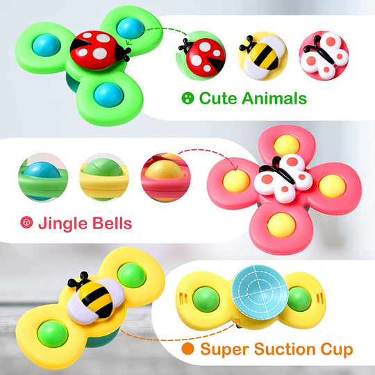 TwirlNest Baby Spinner Suction Toy Set — Calm Sensory Play