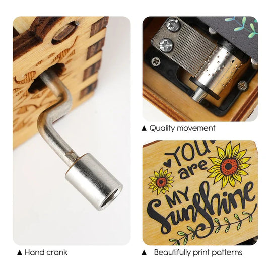 Cicimi Lullaby Woods Hand-Crank Music Box — Calming Bedtime Quality