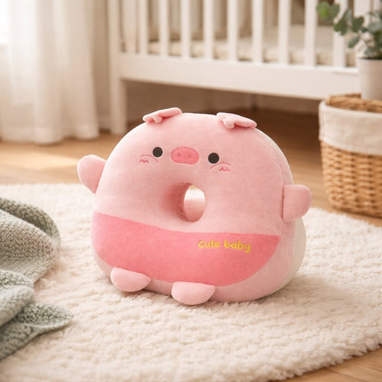 SnugglePig Donut Plush Pillow Toy — Clean Calming Quality