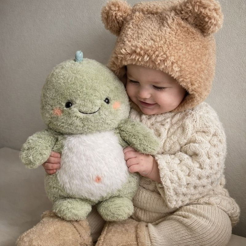 Ophelia Snuggle Dino Plush Toy Baby Dinosaur — Calming Quality Buddy