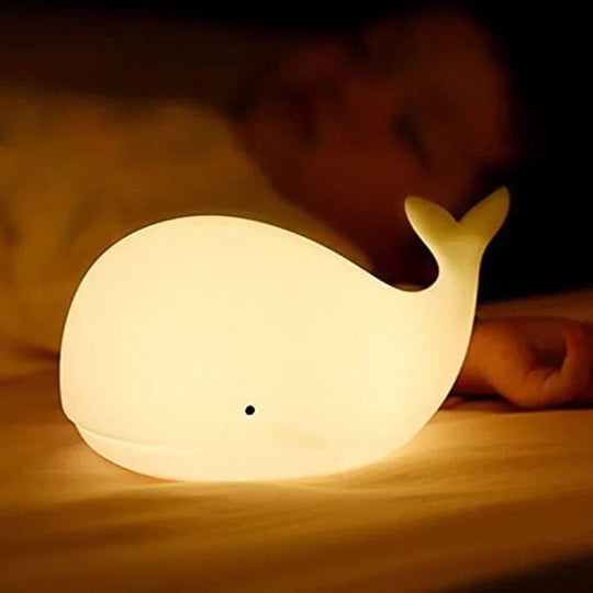 Coastal Whale Baby Night Light — Clean Calming Sleep Glow