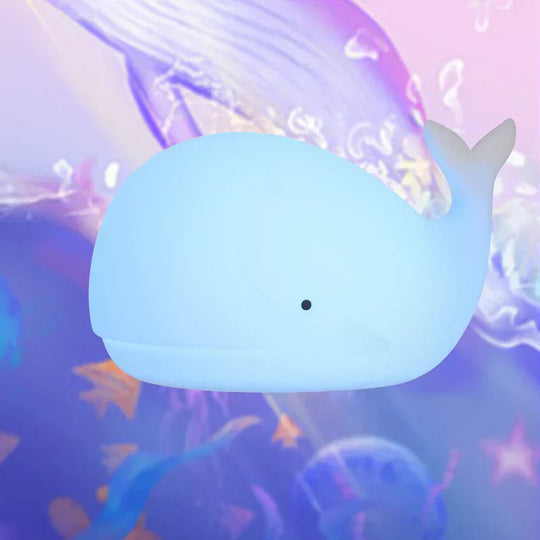 Coastal Whale Baby Night Light — Clean Calming Sleep Glow