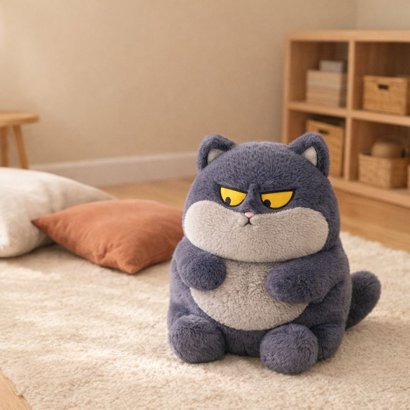 Salomé Pouty Cat Kids Plush Toy — Calming Modern Quality Buddy