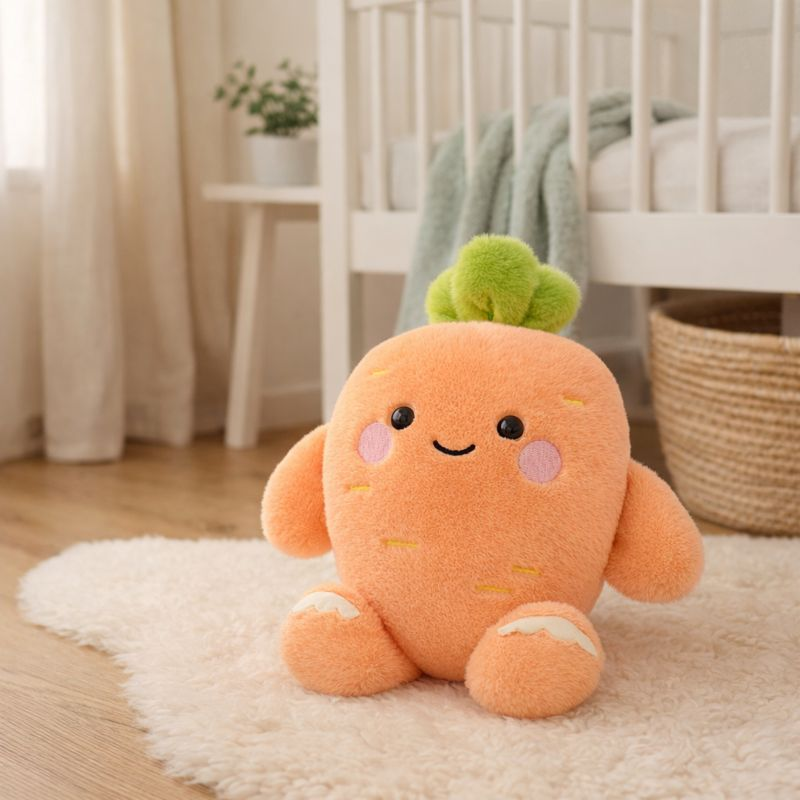 Carrot Cuddle Plush Toy Kids Plush Toy — Modern Quality & Calming Hugs