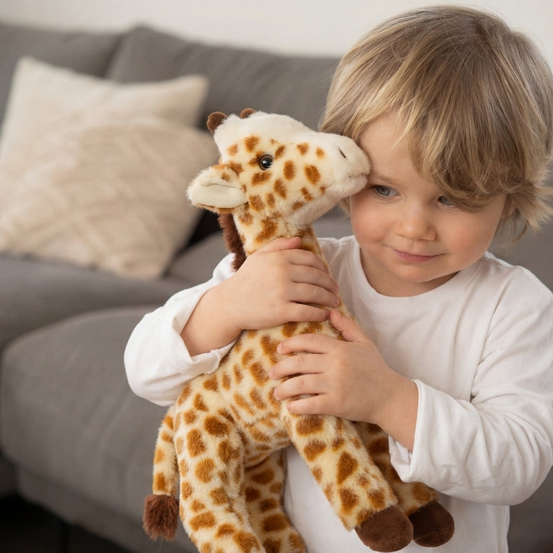 Silvia Standing Giraffe Plush Toy — Clean Modern Quality for Kids