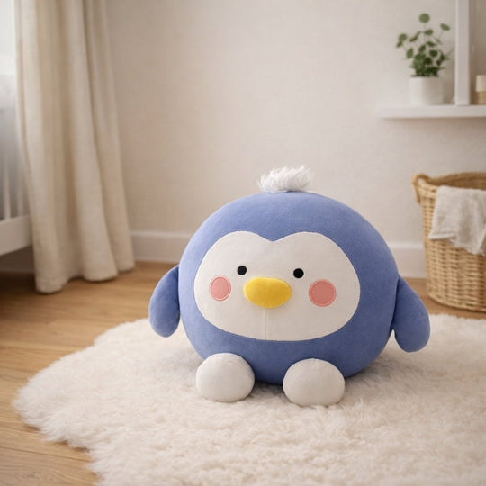 CozyRound Penguin Plush Toy — Clean Calming Cuddle Buddy