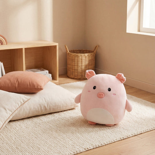 SnuggleNest Pig Plush Toy — Clean Modern Comfort Friend