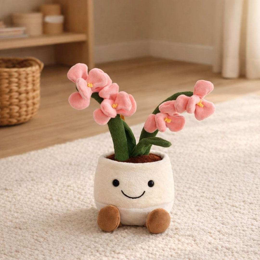 Orchid Bloom Snuggle Plush Toy Flower Plush Toy — Modern Quality
