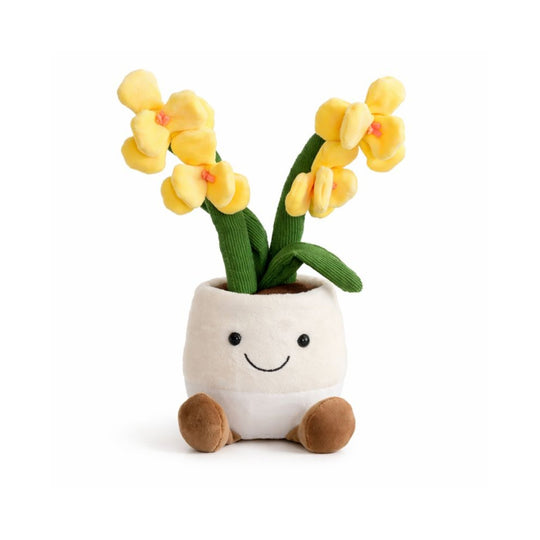 Orchid Bloom Snuggle Plush Toy Flower Plush Toy — Modern Quality