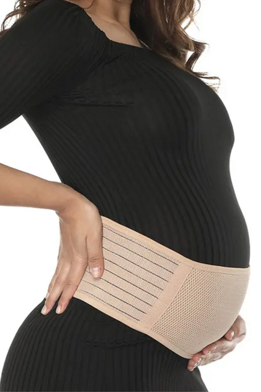 BellyEase pregnancy support belt beige adjustable fit